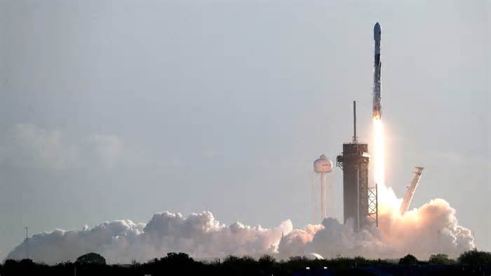 A SpaceX rocket flew over the ocean in Myrtle Beach, SC area. Catch a glimpse.