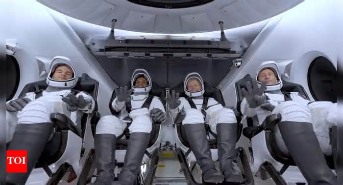 Shubhanshu Shukla’s first video inside SpaceX Dragon released