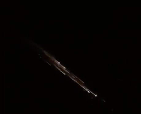 Strange lights seen in the sky as SpaceX Falcon 9 debris falling into atmosphere mistaken for meteor shower