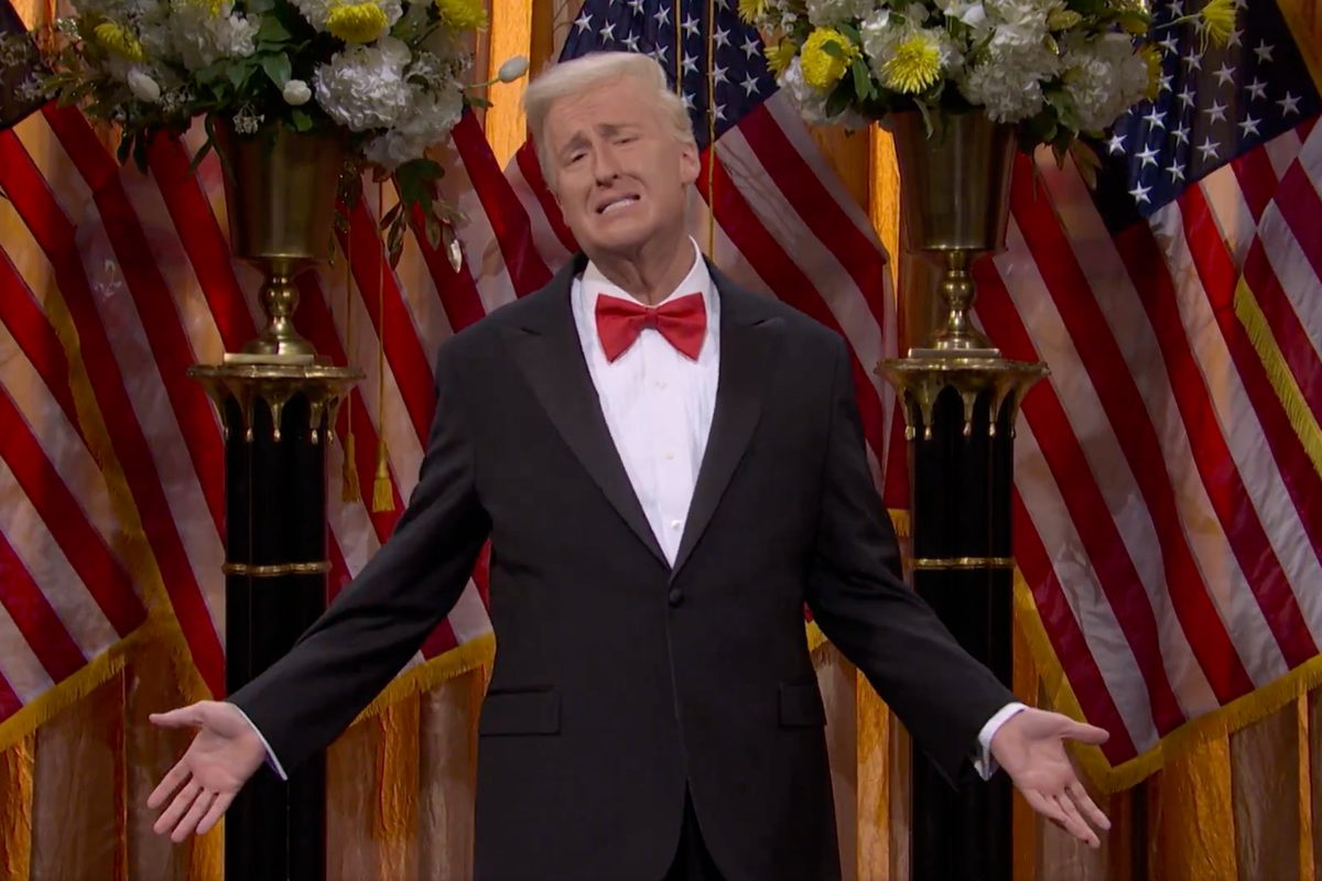 SNL cold open skewers Trump’s obsession with winning prizes – and taking other people’s: ‘I love me!’