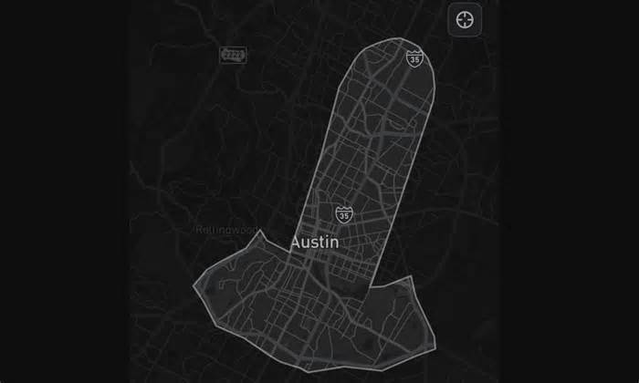 Tesla's expanded Robotaxi geofence in Austin has a very distinct shape. OK, it's a giant penis.