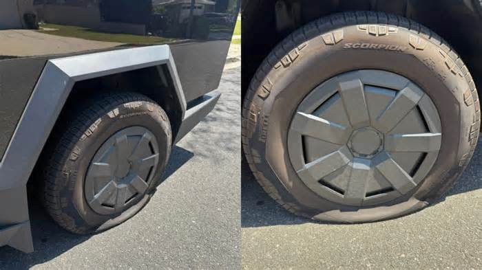 My Tesla Cybertruck Got a Flat Tire, But Don’t Make the Same Mistake I Did Because Now I’m Dealing with More Damage Than I Expected