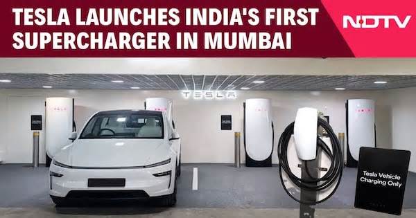 Tesla Unveils India's First Supercharger Station in Mumbai