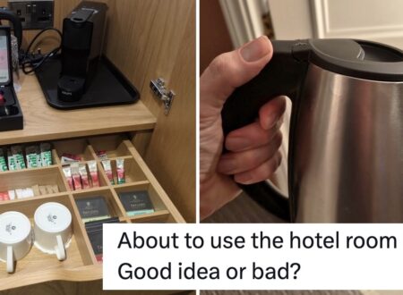 Someone asked whether he should use the hotel kettle and the horrifying replies mean we’ll never make a brew there ever again
