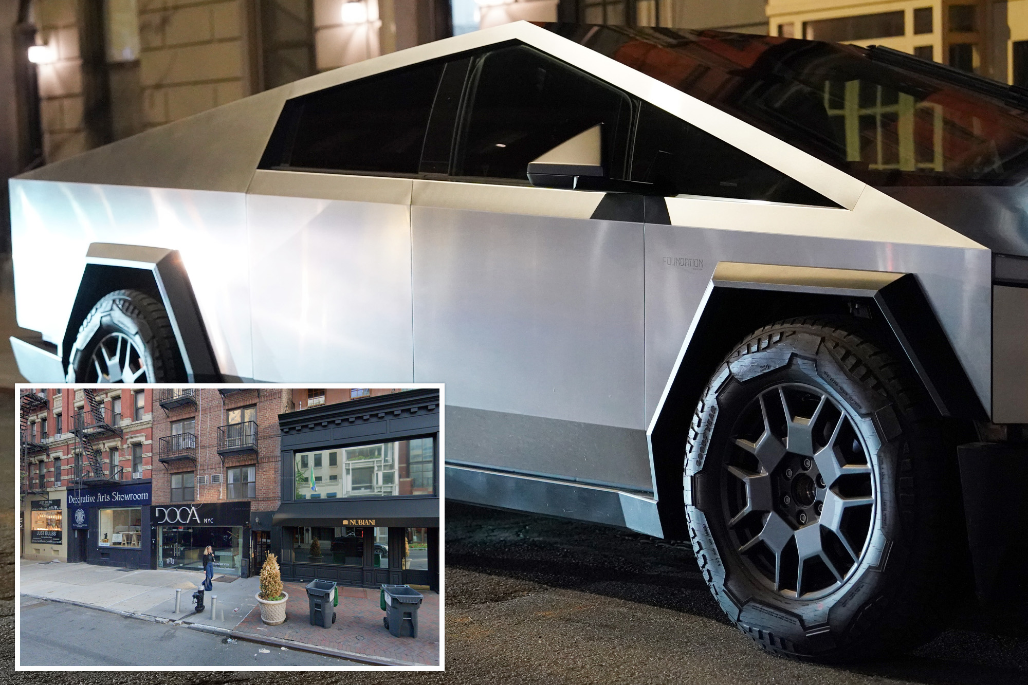 Homeless arsonist tosses Molotov cocktails at Tesla Cybertruck on upscale NYC block