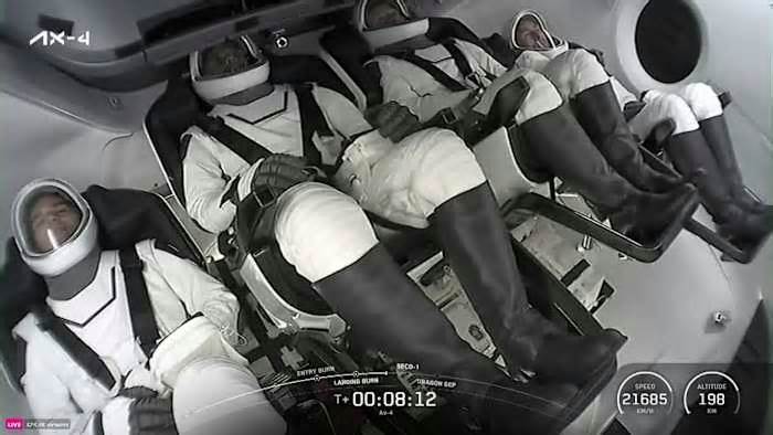 VIDEO: Ax-4 crew launches to space station from Florida coast