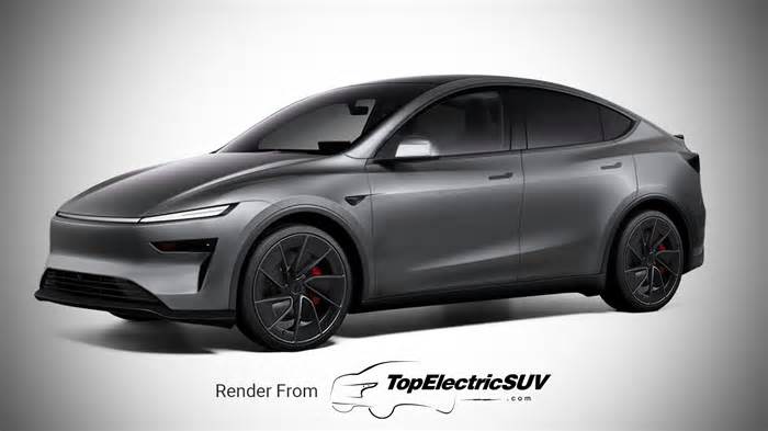 Rendering: Tesla Model Y Performance Mid-Size CUV Gets Refreshed and Packs Big Upgrades