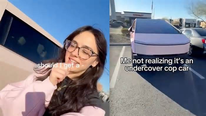 I Just Walked By a Bright Pink Tesla Cybertruck, and I Just Realized, It’s an Undercover Cop Car