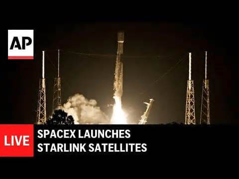 Video: LIVE: SpaceX launches 29 Starlink satellites on Falcon 9 rocket