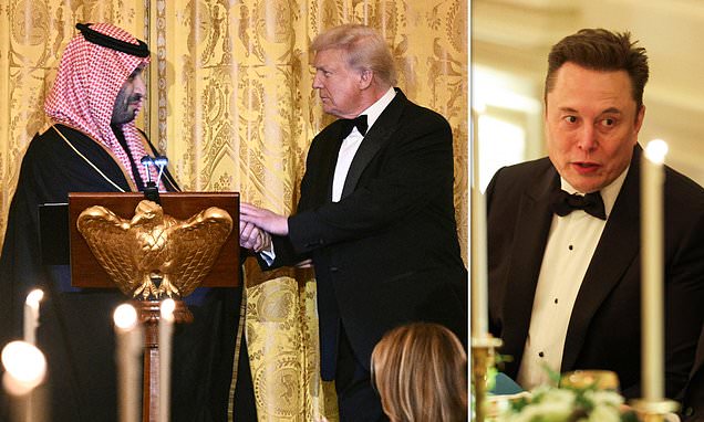 Elon Musk caught playing with fire as he appears to makes explosive remark at Trump's Saudi banquet