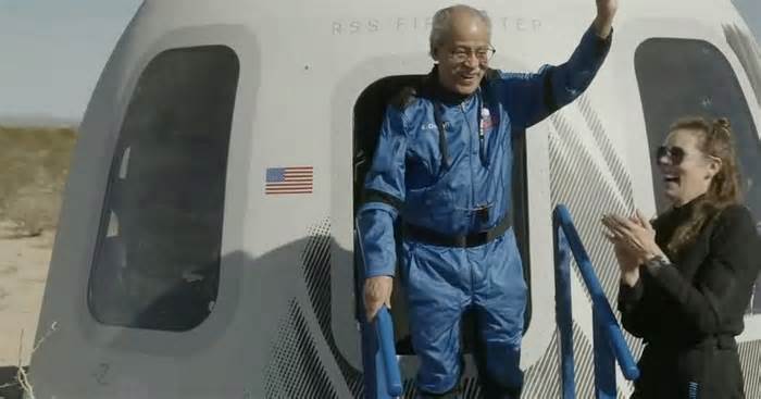 First Black astronaut candidate, now 90, finally reaches space in Blue Origin flight