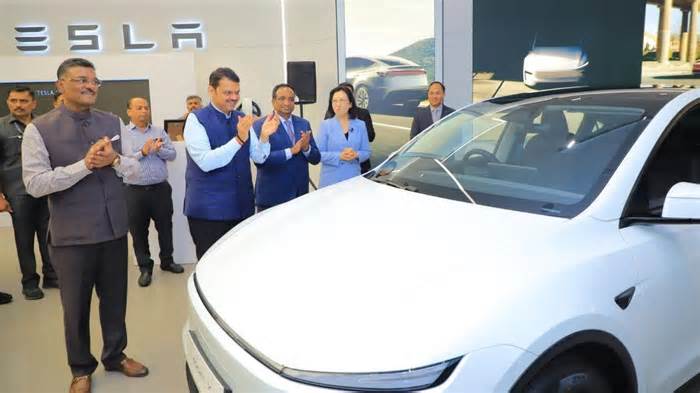 Watch | Tesla debuts in India with $70,000 Model Y, showroom opens in Mumbai’s BKC