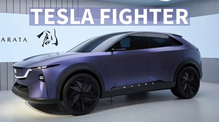 New Mazda Arata Concept Shown in Beijing, Previews Future Tesla Model Y Rival