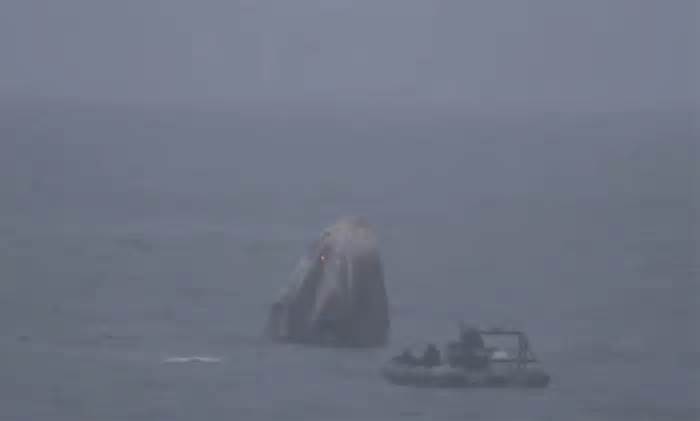 Nasa's SpaceX Crew-10 splashes down in Pacific after 5-month stay on Space Station