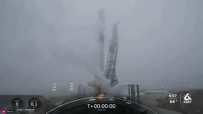 SpaceX launches Falcon 9 rocket Tuesday from Vandenberg Space Force Base