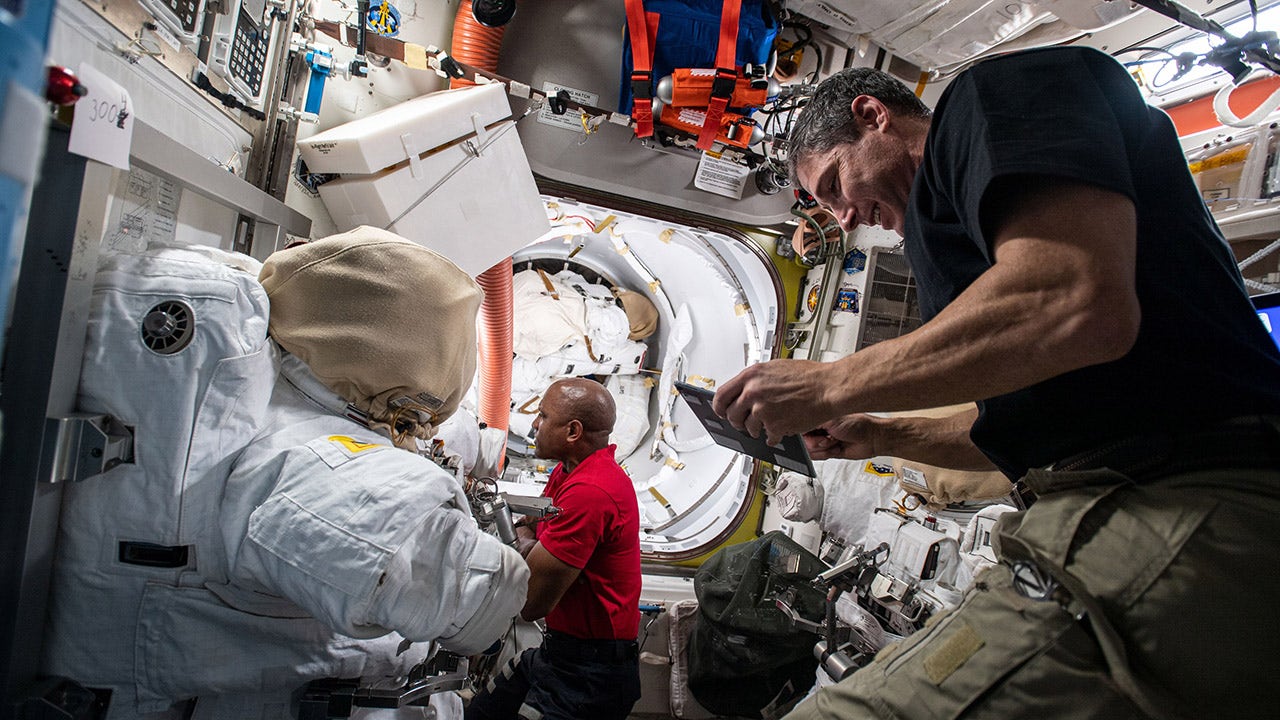 NASA astronauts conduct first spacewalk of 2021