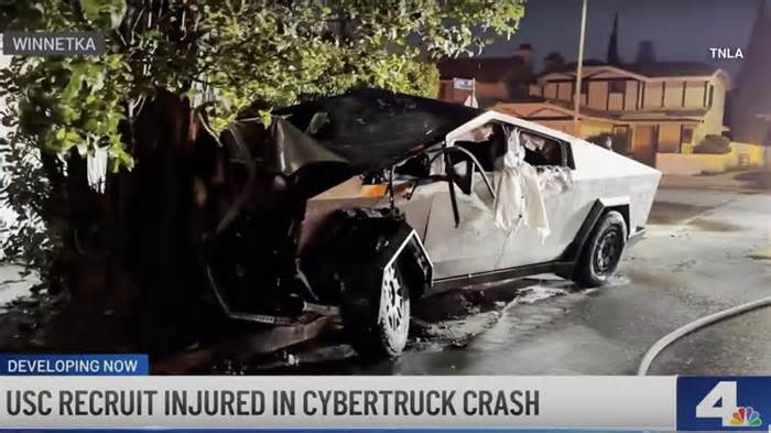 'I Can't Stop': Basketball Phenom Recalls Fiery Tesla Cybertruck Crash That Almost Killed Him