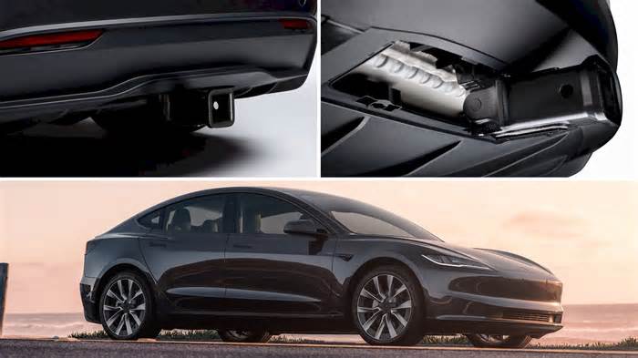 Tesla Is Finally Offering a Tow Package for the Refreshed Model 3 in North America