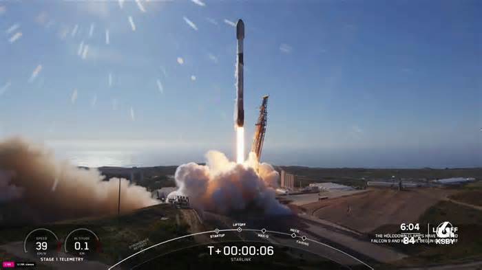 SpaceX launches Falcon 9 rocket from Vandenberg SFB on Friday