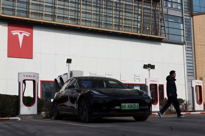 Tesla's China-made EV sales fall 18% in April; shares slip