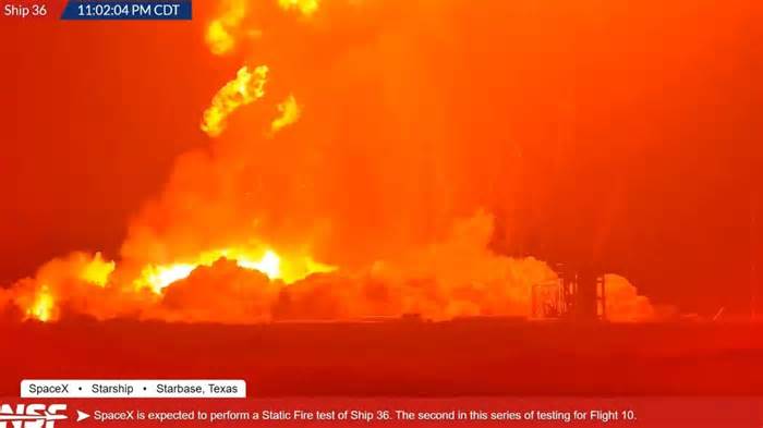 Breaking News: SpaceX’s Starship 36 Rocket Catches Fire in Shocking Footage