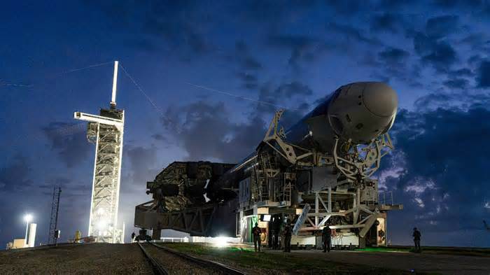 SpaceX rolls out Falcon-9 to launch India's Shubhanshu Shukla to space