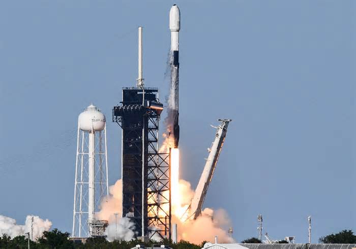 Rocket launches during April 2024 by SpaceX and ULA from Cape Canaveral, Florida
