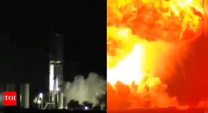 Watch | Elon Musk’s SpaceX Starship explodes during static fire test at the launch site; video goes viral