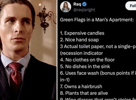 A woman shared her 11-point list of ‘green flags in a man’s apartment’ and we’re not sure if these replies say more about men – or women