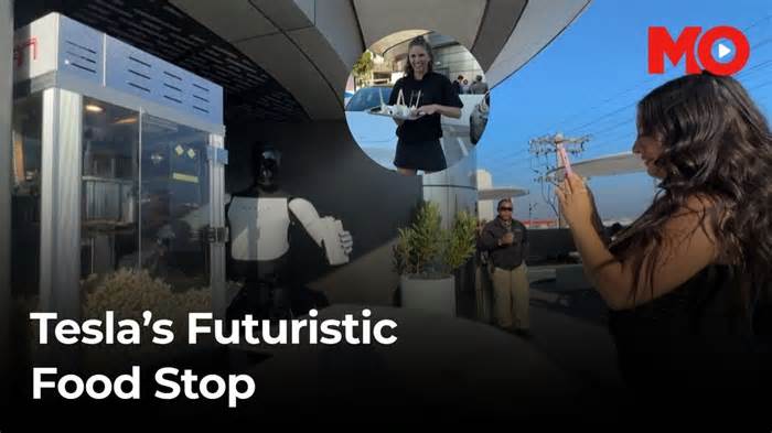 Elon Musk's Tesla diner opens in LA with robots, roller skates & vintage drive-in