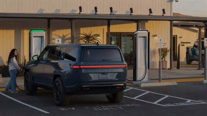 Rivian Adds Tesla Plugs To Its Charging Network