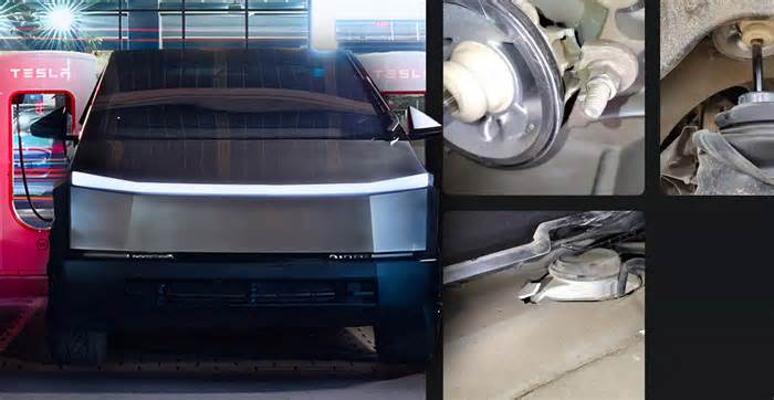 Cybertruck Suspension Mysteriously Explodes In Owner’s Driveway