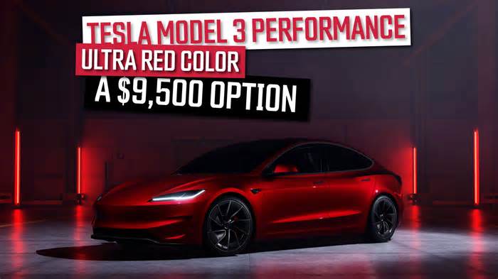 Why The Tesla Model 3 Performance Ultra Red Color Is Really A $9,500 Option